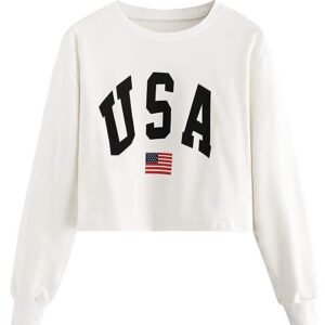 Women Crop Top Sweatshirt
