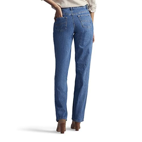 Women Relaxed Fit All Cotton Straight Leg Jean - Image 2