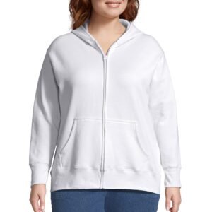 Women Hoodie Full Zip Easy Wash