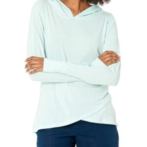 Women's Studio Relaxed-Fit Long-Sleeve Cross-Front Hoodie
