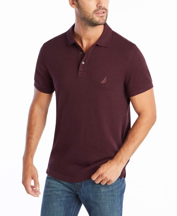 Men's Slim Fit Short Sleeve Solid Soft Cotton Polo Shirt
