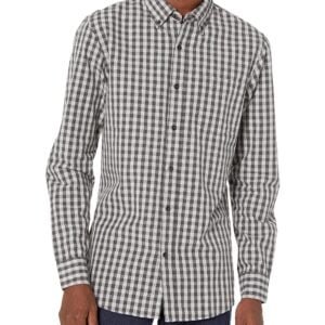 Men's Slim-fit Long Sleeve Two-Color Shirt